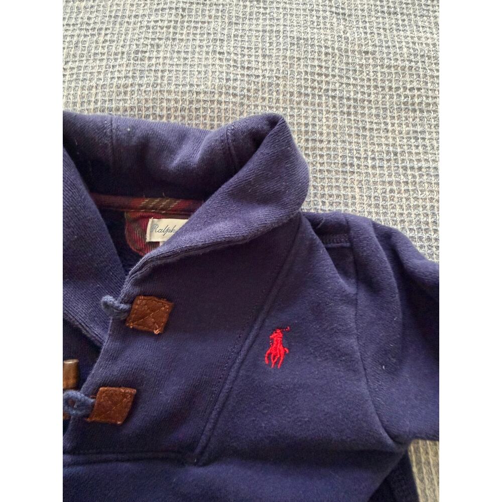 Polo Ralph Lauren Baby Boys Red Blue Striped Cotton Coverall - Picture 2 of 5